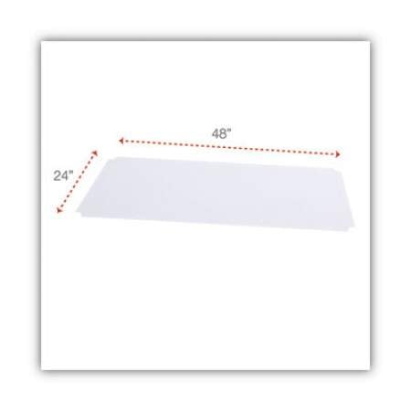 Alera Shelf Liners For Wire Shelving, Clear Plastic, 48w x 24d, 4/Pack (SW59SL4824)