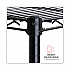 NSF Certified 6-Shelf Wire Shelving Kit, 48w x 18d x 72h, Black (SW664818BL)