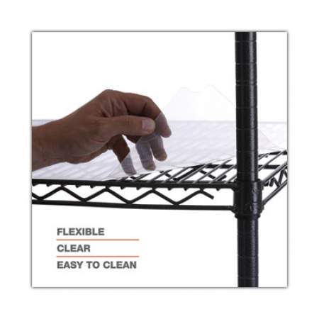 Alera Shelf Liners For Wire Shelving, Clear Plastic, 36w x 24d, 4/Pack (SW59SL3624)