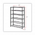 NSF Certified 6-Shelf Wire Shelving Kit, 48w x 18d x 72h, Black (SW664818BL)