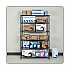 NSF Certified 6-Shelf Wire Shelving Kit, 48w x 18d x 72h, Black (SW664818BL)