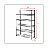 NSF Certified 6-Shelf Wire Shelving Kit, 48w x 18d x 72h, Black Anthracite (SW664818BA)