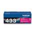 Brother TN433M High-Yield Toner, 4,000 Page-Yield, Magenta
