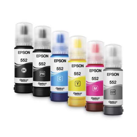 Epson T552420S (T552) Claria High-Yield Ink, 70 mL, Yellow