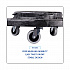 Refuse Container Utility Dolly, 300 lb Capacity, 18.25
