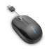 Kensington Pro Fit Optical Mouse with Retractable Cord, USB 2.0, Left/Right Hand Use, Black (72339)