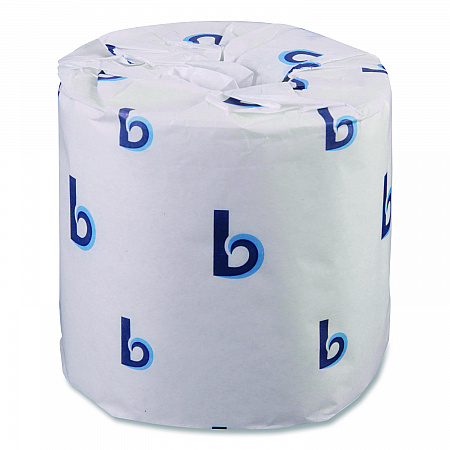 Two-Ply Toilet Tissue, Standard, Septic Safe, White, 4 x 3, 500 Sheets/Roll, 96 Rolls/Carton (6145)