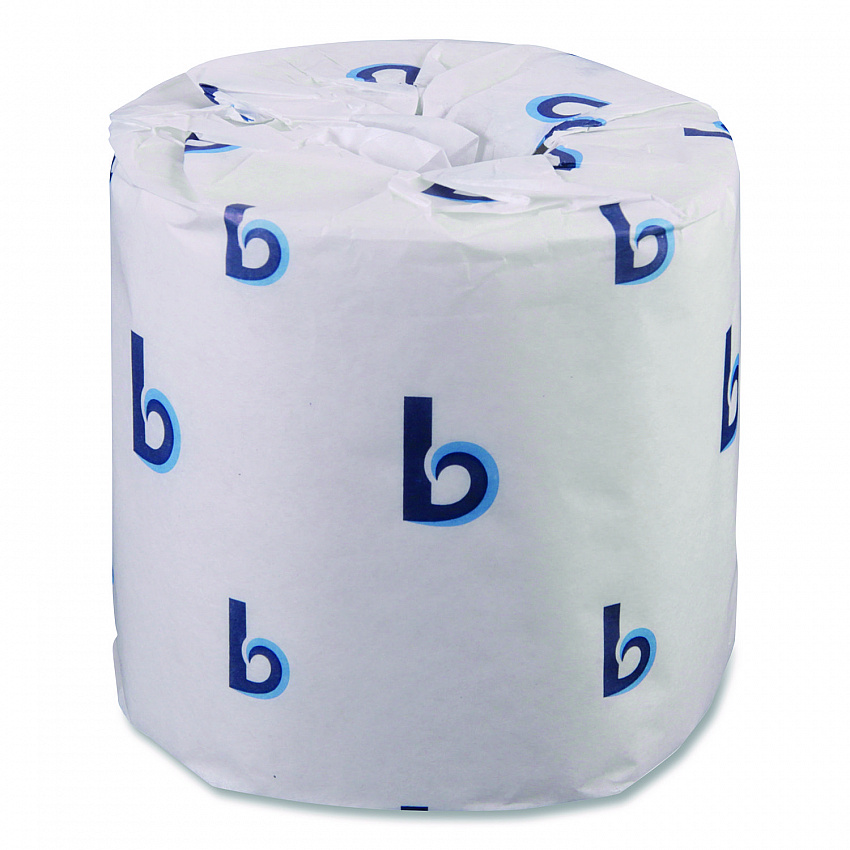 Two-Ply Toilet Tissue, Standard, Septic Safe, White, 4 x 3, 500 Sheets/Roll, 96 Rolls/Carton (6145)