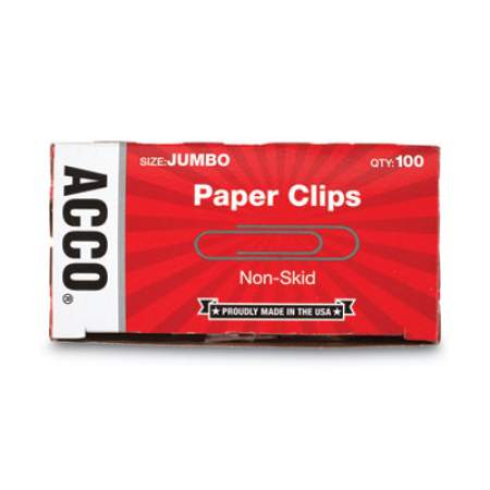 ACCO Paper Clips, Jumbo, Silver, 1,000/Pack (72585)