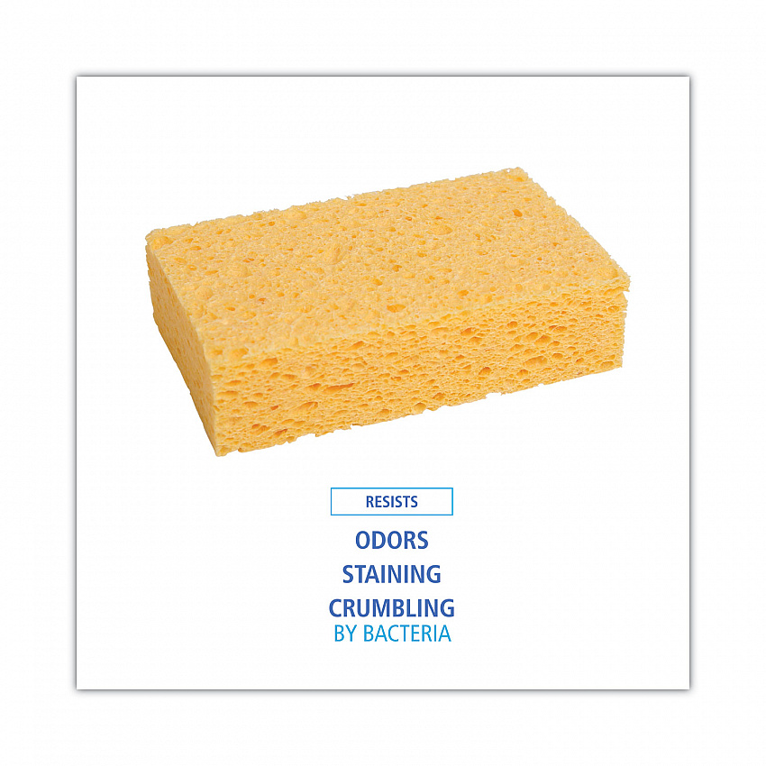 Medium Cellulose Sponge, 3.67 x 6.08, 1.55" Thick, Yellow, 24/Carton (CS2)