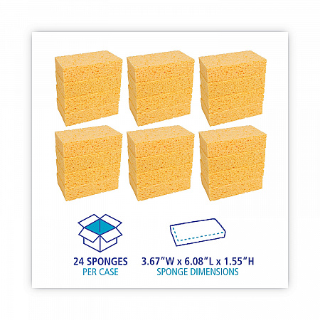 Medium Cellulose Sponge, 3.67 x 6.08, 1.55