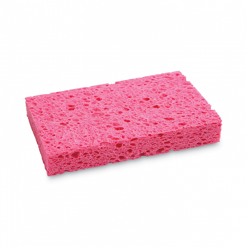 Small Cellulose Sponge, 3.6 x 6.5, 0.9" Thick, Pink, 2/Pack, 24 Packs/Carton (CS1A)