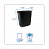 Soft-Sided Wastebasket, 14 qt, Plastic, Black (14QTWBBLA)