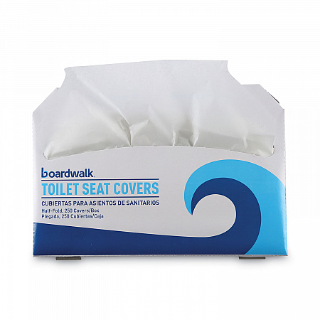 Premium Half-Fold Toilet Seat Covers, 14.17 x 16.73, White, 250/Sleeve, 20 Sleeves/Carton (K5000B)