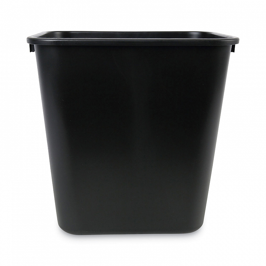 Soft-Sided Wastebasket, 28 qt, Plastic, Black (28QTWBBLA)