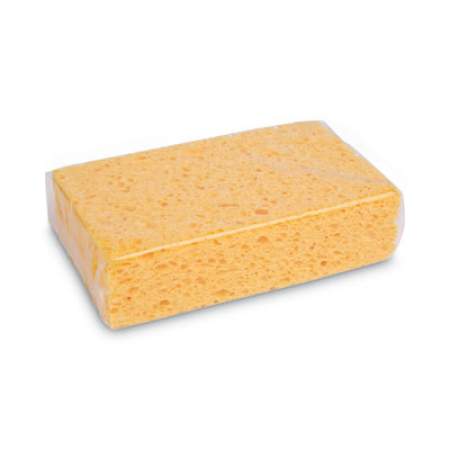 Boardwalk Medium Cellulose Sponge, 3.67 x 6.08, 1.55" Thick, Yellow, 24/Carton (CS2)