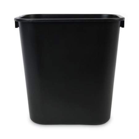 Boardwalk Soft-Sided Wastebasket, 14 qt, Plastic, Black (14QTWBBLA)