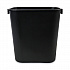 Soft-Sided Wastebasket, 14 qt, Plastic, Black (14QTWBBLA)