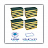 Medium-Duty Scrubbing Sponge, Individually Wrapped, 3.6 x 6.1, 0.75