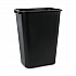 Soft-Sided Wastebasket, 41 qt, Plastic, Black (41QTWBBLA)