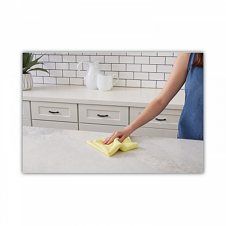 Microfiber Cleaning Cloths, 16 x 16, Yellow, 24/Pack (16YELCLOTHV2)