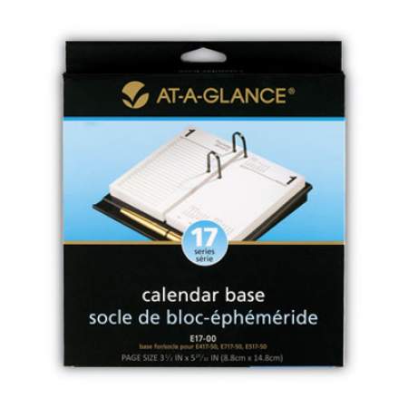 AT-A-GLANCE Desk Calendar Base, Black, 3 1/2" x 6" (E1700)