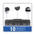 Swingline 10-Sheet Desktop Light-Duty Two- to Three-Hole Adjustable Punch, 9/32" Holes, Black (74015)