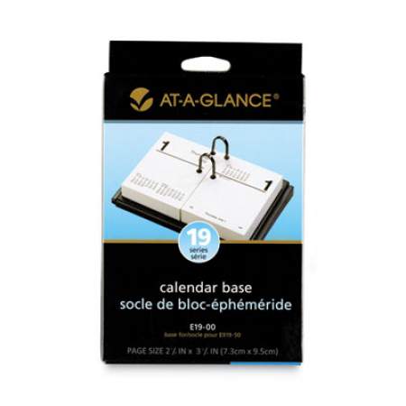 AT-A-GLANCE Desk Calendar Base, Black, 3" x 3 3/4" (E1900)