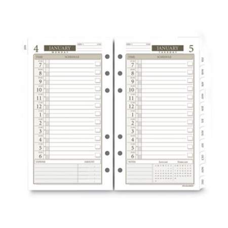 AT-A-GLANCE 1-Page-Per-Day Planner Refills, 6.75 x 3.75, White Sheets, 12-Month (Jan to Dec): 2022 (47112521)