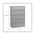 Alera Lateral File, 5 Legal/Letter/A4/A5-Size File Drawers, 1 Roll-Out Posting Shelf, Light Gray, 42" x 18" x 64.25" (LF4267LG)