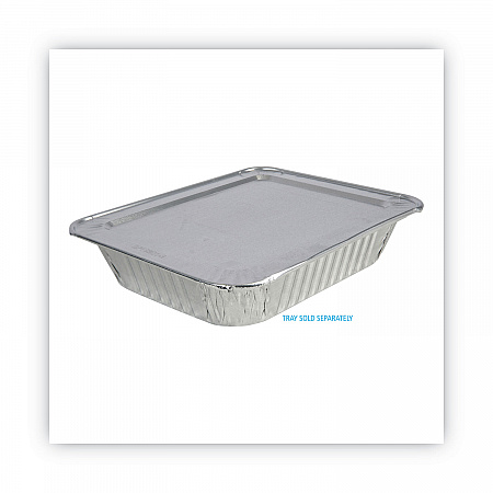 Aluminum Steam Table Pan Lids, Fits Half-Size Deep Pan, 290 Gauge, 0.63