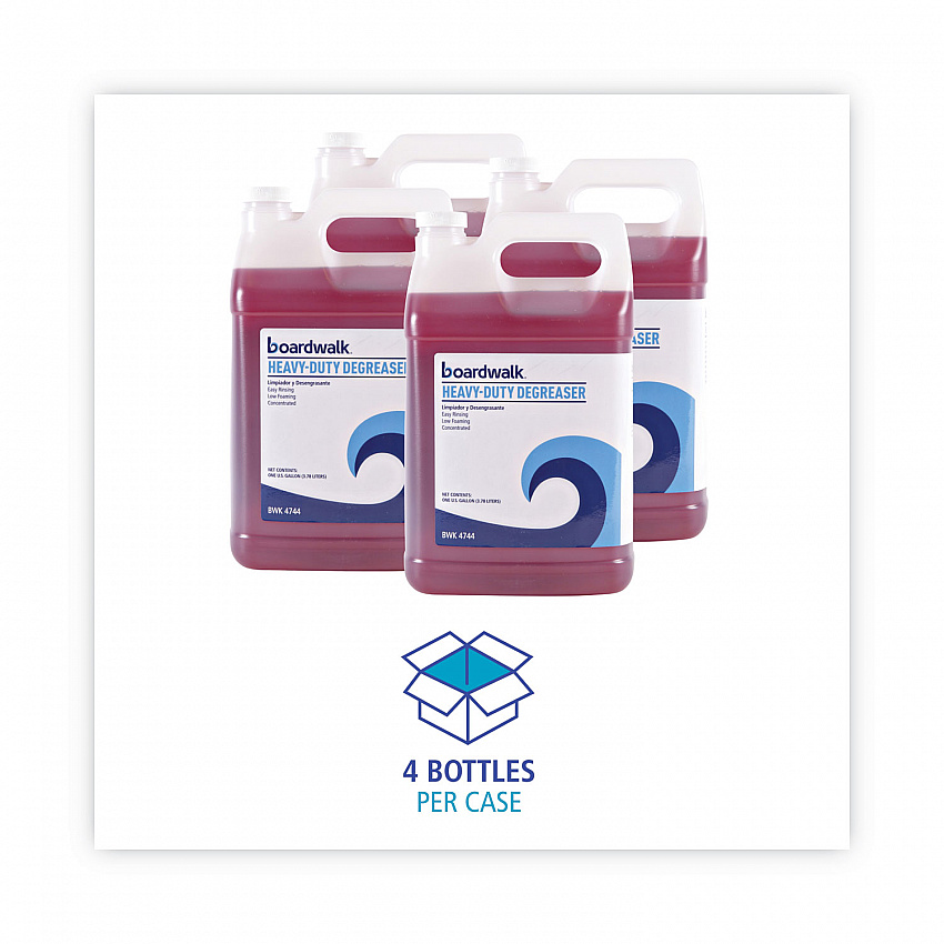 Heavy-Duty Degreaser, 1 Gallon Bottle, 4/Carton (4744)