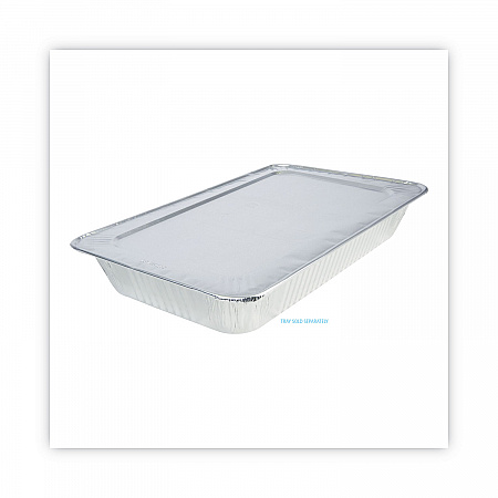 Aluminum Steam Table Pan Lids, Fits Full-Size Deep Pan, 380 Gauge, 0.63