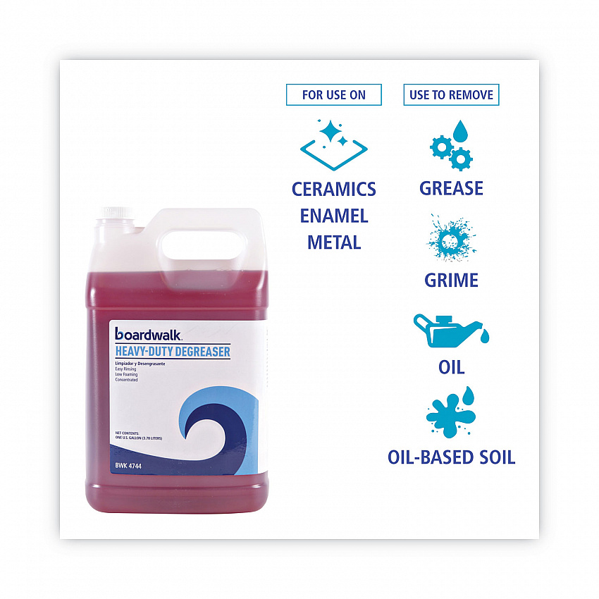 Heavy-Duty Degreaser, 1 Gallon Bottle, 4/Carton (4744)
