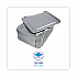 Aluminum Steam Table Pan Lids, Fits Half-Size Deep Pan, 290 Gauge, 0.63