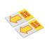 Universal Arrow Page Flags, "Sign Here", Yellow/Red, 2 Dispensers of 50 Flags/Pack (99005)