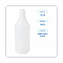 Embossed Plastic Spray Bottle, 32 oz, Clear, 24/Carton (00032)