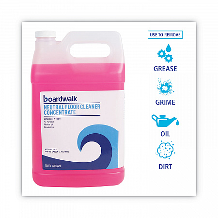 Neutral Floor Cleaner Concentrate, Lemon Scent, 1 gal Bottle, 4/Carton (4404N)