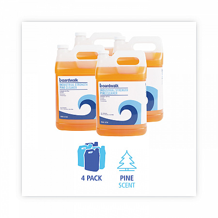 Industrial Strength Cleaner, Pine Scent, 1 gal Bottle, 4/Carton (4734)