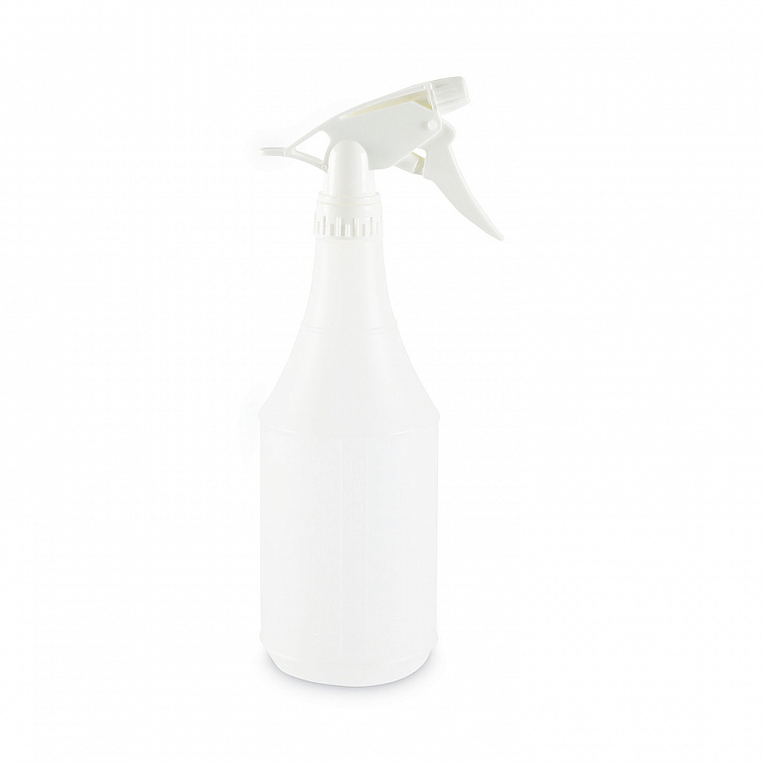 Embossed Plastic Spray Bottle, 24 oz, Clear, 24/Carton (00024)