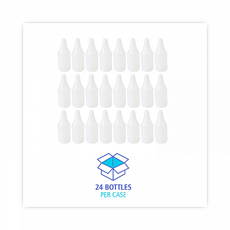 Embossed Plastic Spray Bottle, 24 oz, Clear, 24/Carton (00024)