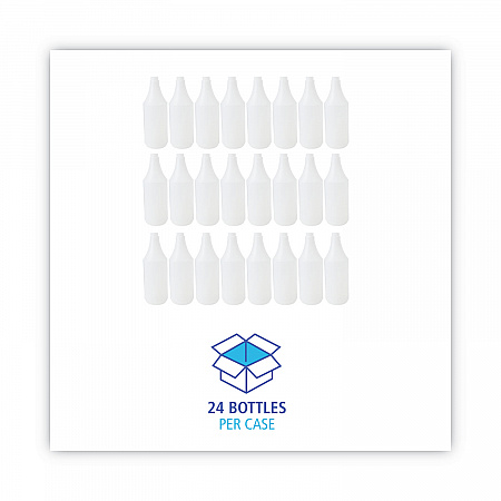 Embossed Plastic Spray Bottle, 32 oz, Clear, 24/Carton (00032)