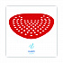 Deodorizing Urinal Screen, Cherry Scent, Red, 3.5 oz, Dozen (1001)