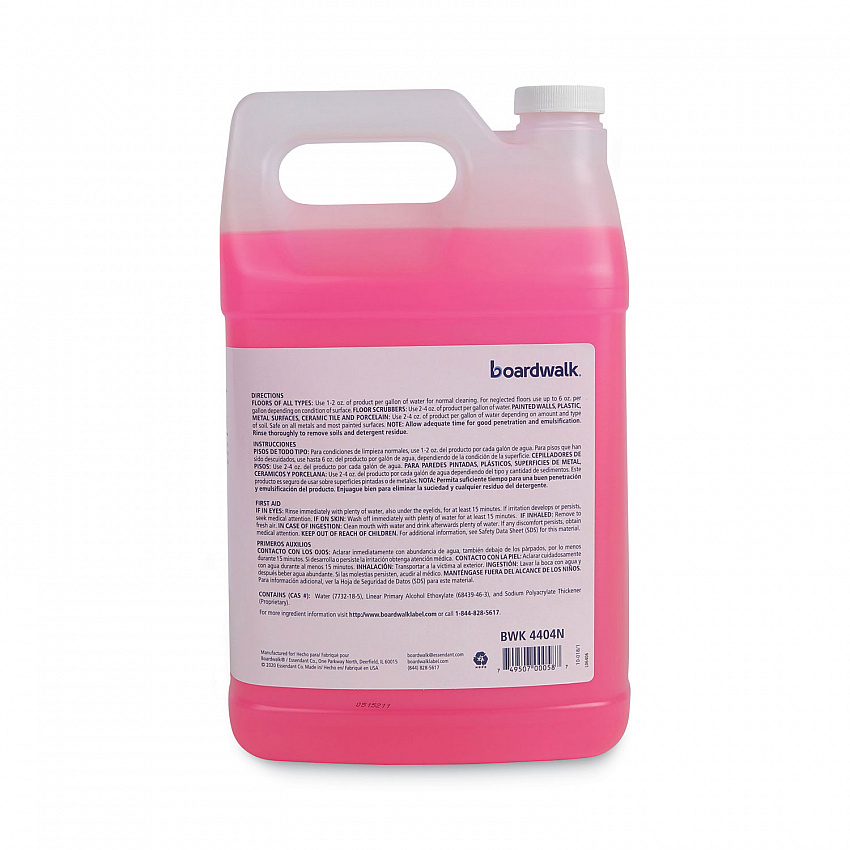 Neutral Floor Cleaner Concentrate, Lemon Scent, 1 gal Bottle, 4/Carton (4404N)