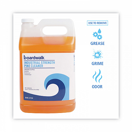 Industrial Strength Cleaner, Pine Scent, 1 gal Bottle, 4/Carton (4734)