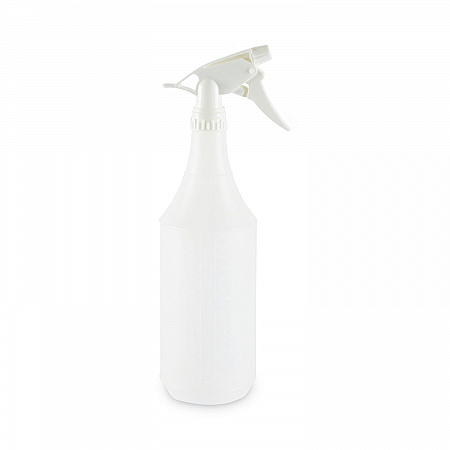 Embossed Plastic Spray Bottle, 32 oz, Clear, 24/Carton (00032)