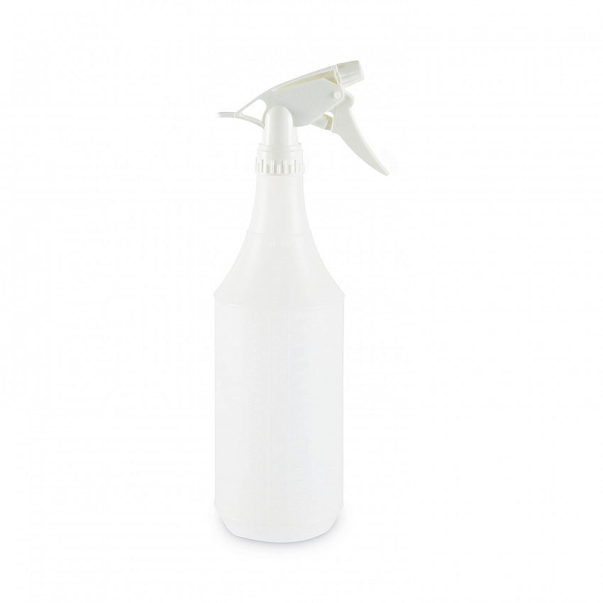 Embossed Plastic Spray Bottle, 32 oz, Clear, 24/Carton (00032)