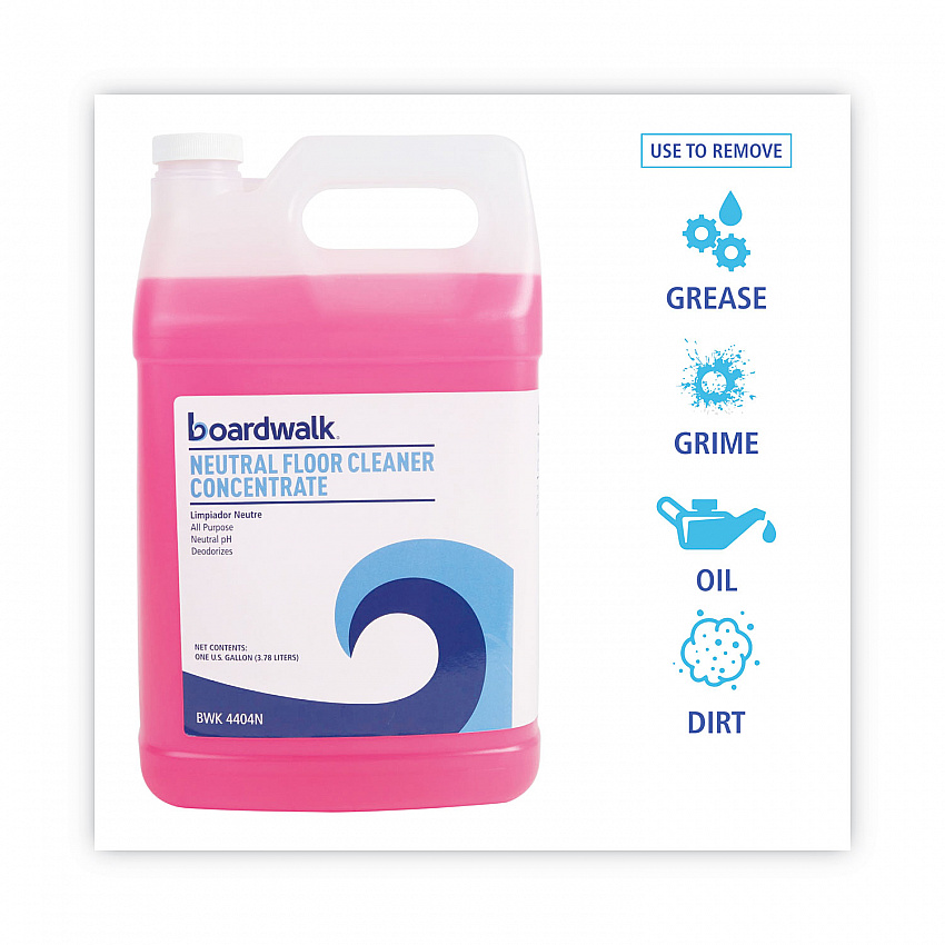 Neutral Floor Cleaner Concentrate, Lemon Scent, 1 gal Bottle (4404NEA)