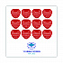 Deodorizing Urinal Screen, Cherry Scent, Red, 3.5 oz, Dozen (1001)