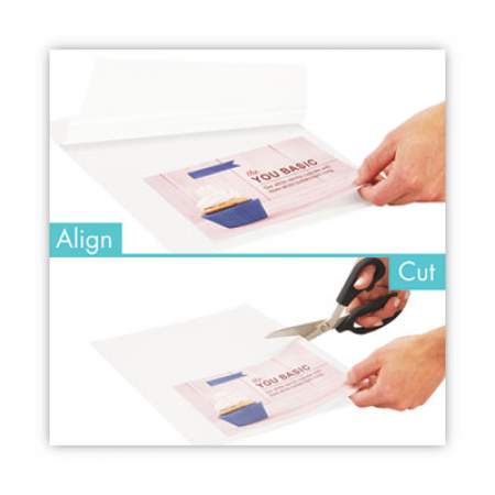 Mead EZAlign Thermal Laminating Pouches, 3 mil, 9" x 11.5", Gloss Clear, 100/Pack (39029)